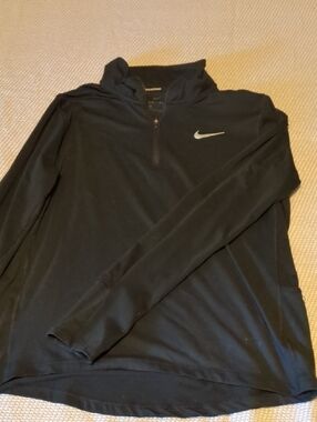 Nike Black Quarter-Zip Running Pullover